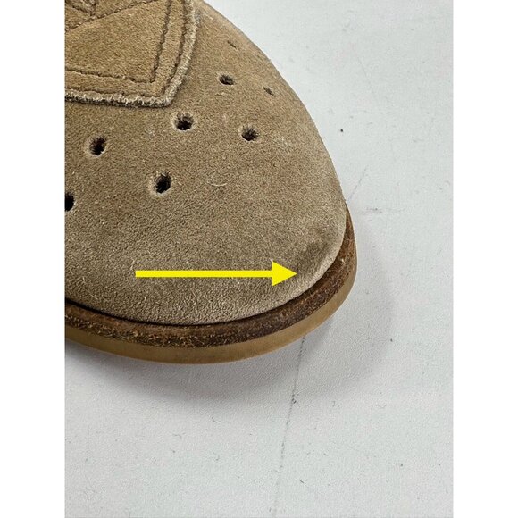 Bottega Veneta Perforated Tan Suede Oxdors Size 44/11-USA main image 7